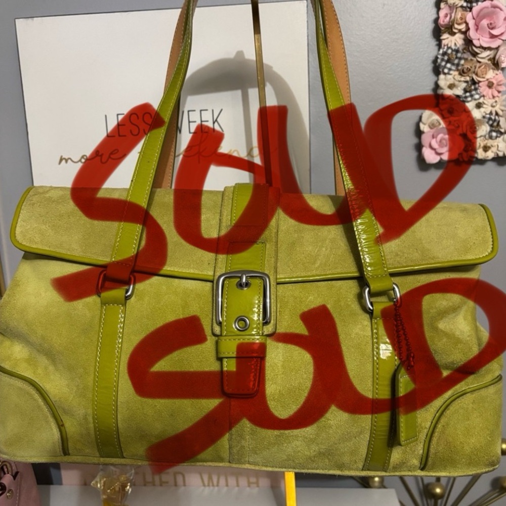 Sold
Coach Lime Green Suede Women's Bag
